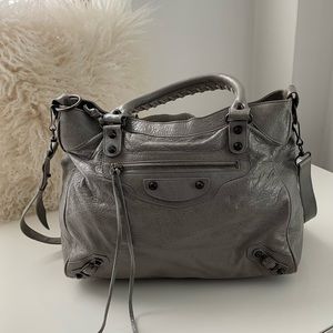 Balenciaga Velo Classic Studs Bag Leather Medium